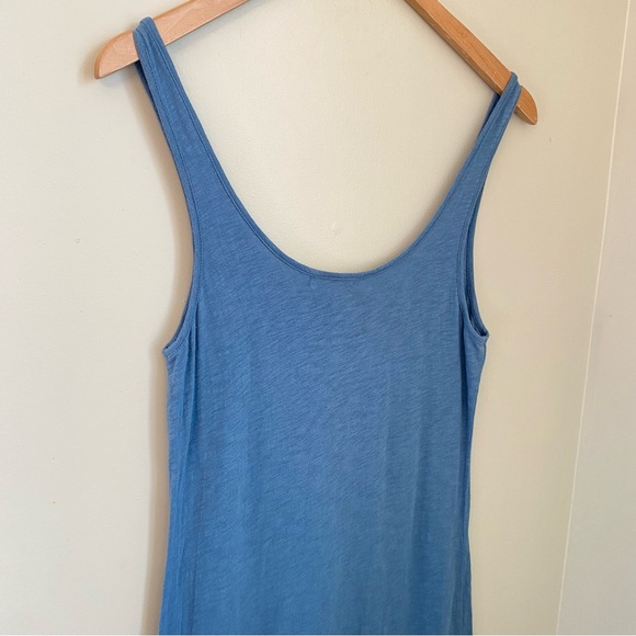 Z Supply Cabana Slub Tank Dress Soft 100% Cotton Heathered Blue Size XS - Picture 8 of 9